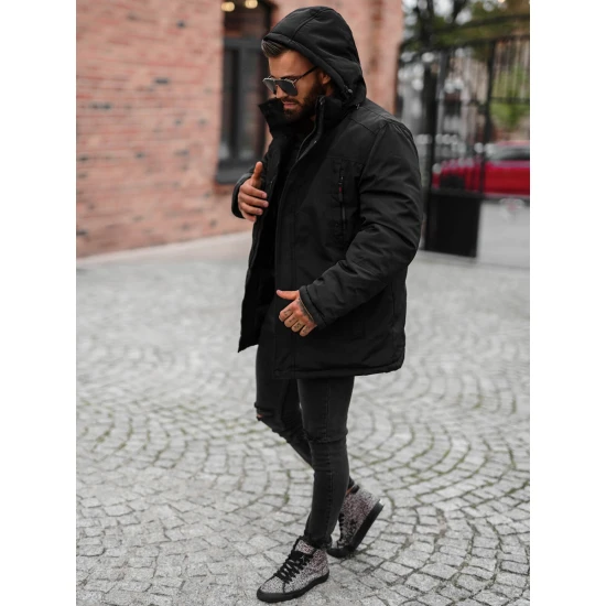 Vyriška juodos spalvos žieminė striukė Mason JS/5M3223/392