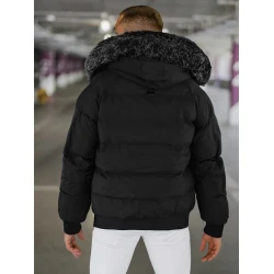 Žieminė juoda vyriška striukė Vitor