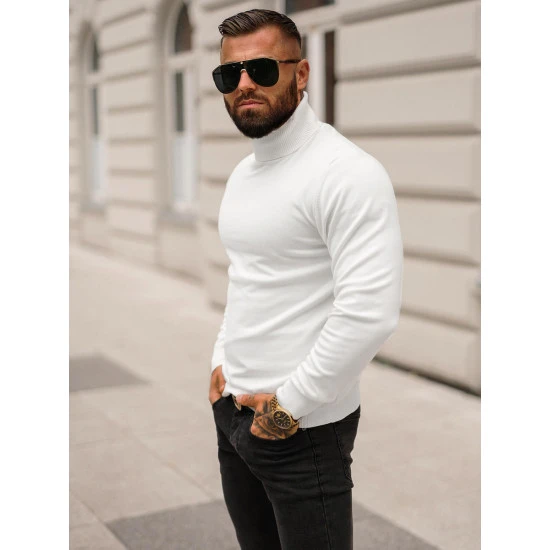 Baltas vyriškas megztinis Minol O/GM309