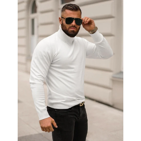 Baltas vyriškas megztinis Minol O/GM309