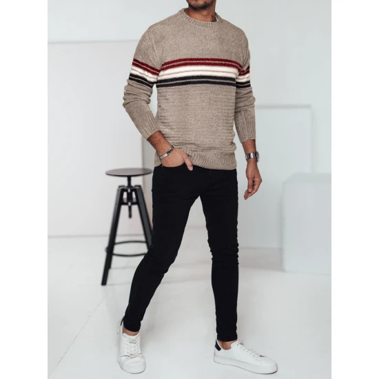 Rusvas vyriškas megztinis Fimol WX2282