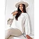Women's white oversize jumper Justi MY2006