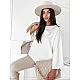 Women's white oversize jumper Justi MY2006
