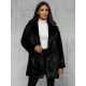 Moteriškas juodos spalvos paltas Klara JS/11Z8168Z