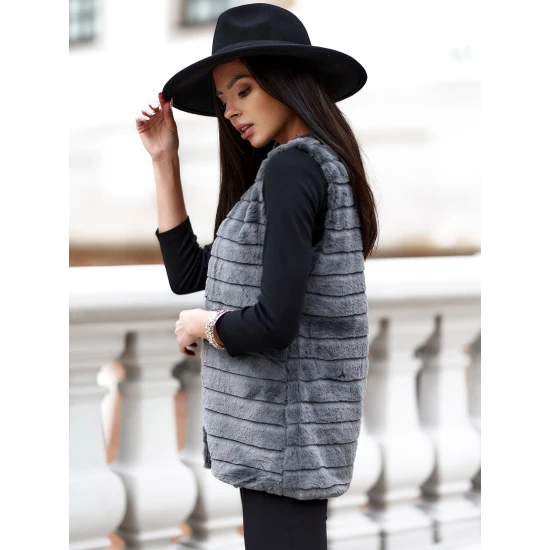 Moteriška tamsiai pilka liemenė Drel VLR008