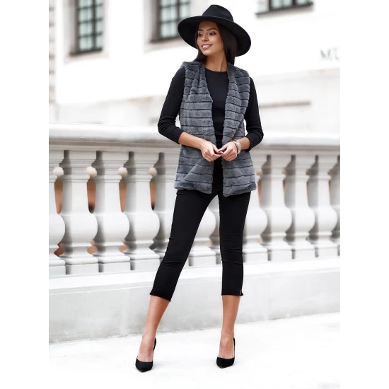 Moteriška tamsiai pilka liemenė Drel VLR008