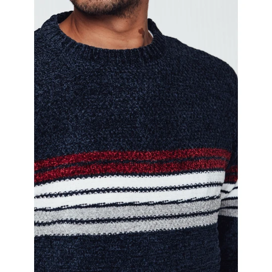 Tamsiai mėlynas vyriškas megztinis Fimol WX2281