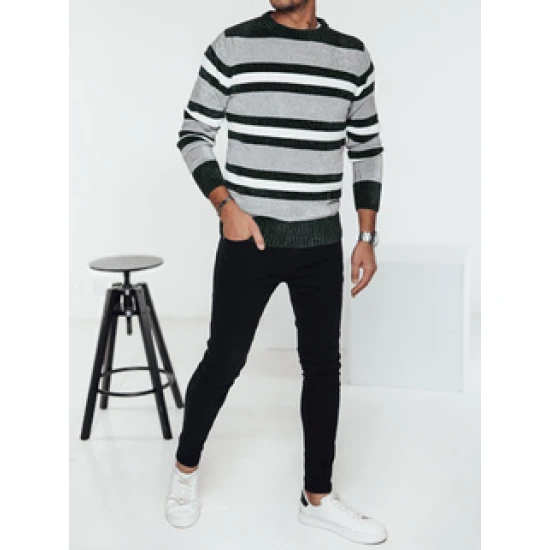 Vyriškas pilkas megztinis Entoni WX2262