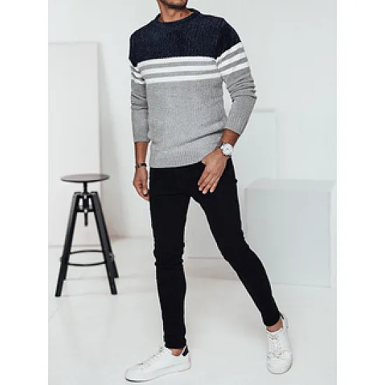 Men's grey sweater Tonum WX2230