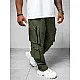 Męskie szerokie spodnie Olimp w kolorze khaki O/PS5527