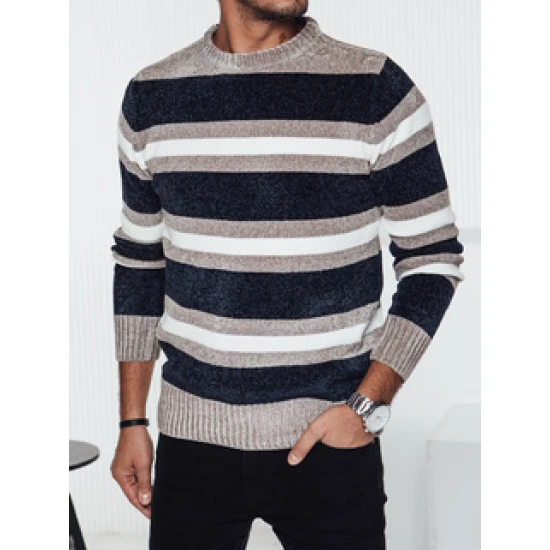 Vyriškas tamsiai mėlynas megztinis Entoni WX2263