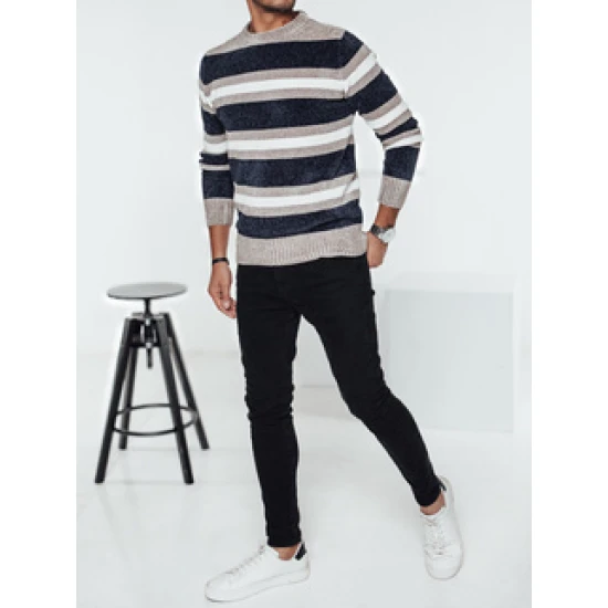 Vyriškas tamsiai mėlynas megztinis Entoni WX2263