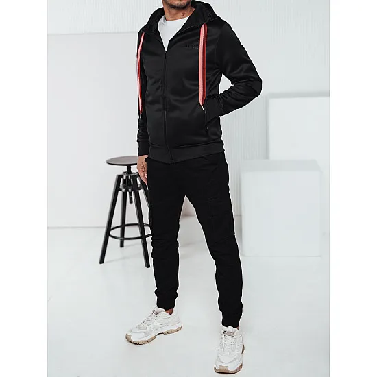 Tummanharmaa miesten pusero Ziper BX5858