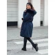 Tamsiai mėlyna moteriška dvipusė striukė Adnel TY4590