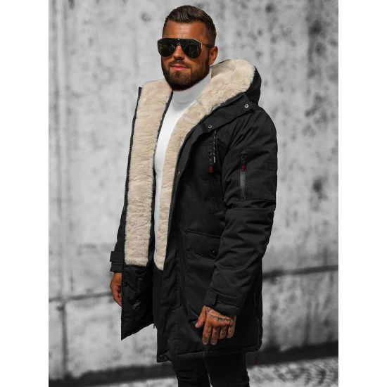 Vyriška juoda žieminė striukė Optin JS/5M3123/392