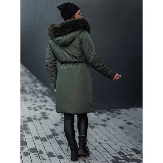 Žalia moteriška dvipusė striukė Adnel TY4589