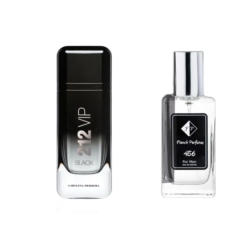 Nr456 kvepalai įkvėpti Carolina Herrera - 212 Vip Black 60 ml EDP FP456-60 French Perfumes