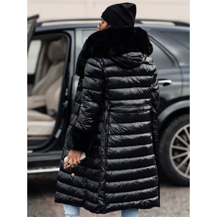 Płaszcz damski z aksamitnymi guzikami Karum JS/5M3160/392
