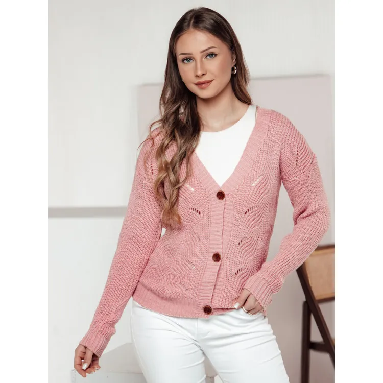 Różowy sweter damski Livi MY2410