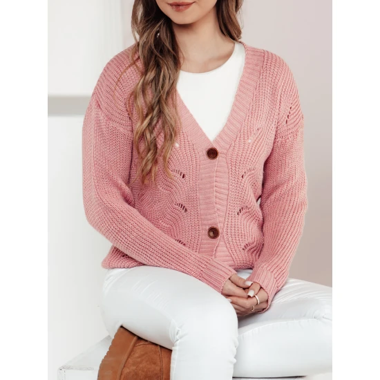 Moteriškas rožinis megztinis Livi MY2410