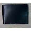 Vyriška piniginė iš natūralios odos Damian (juoda su mėlyna) N054-W blue Premium