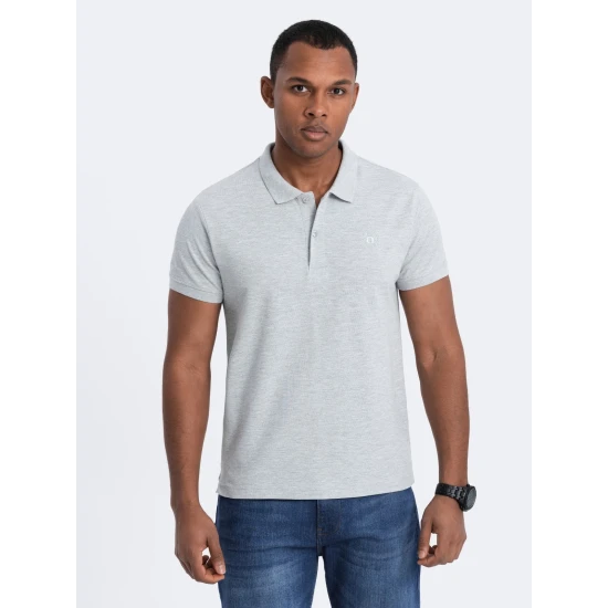 Vyriški šviesiai pilki polo marškinėliai Cristan V22 S1374