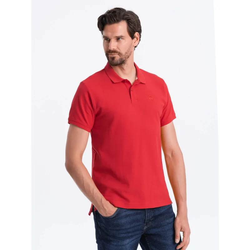 Vyriški raudoni polo marškinėliai Cristan V22 S1374