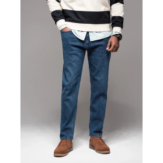 Vyriški tamsiai mėlyni džinsai Carl V2 OM-PADP-0227
