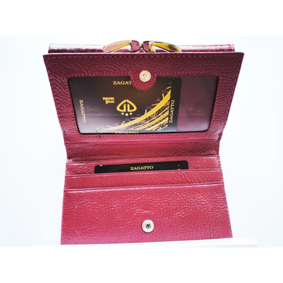 Moteriška raudonos spalvos piniginė Gilin ZG-4004 Premium