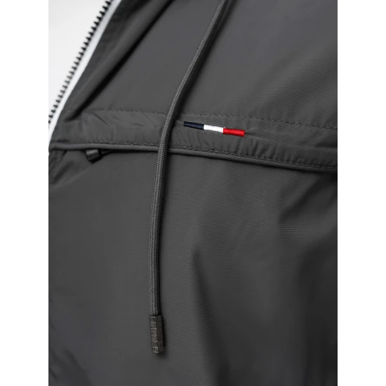 Tamsiai pilka striukė su gobtuvu Kemir JS/16M9207/92