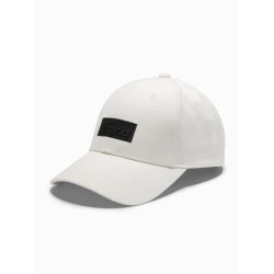 Unisex balta kepurė Grid