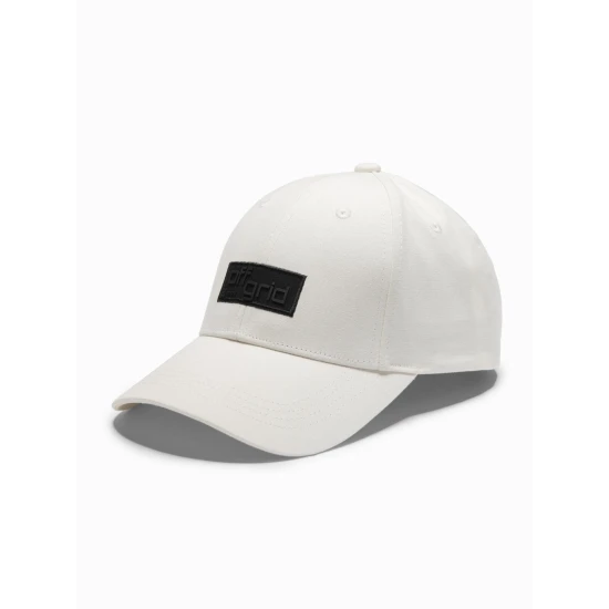 Unisex balta kepurė Grid V2 OM-ACCS-0104