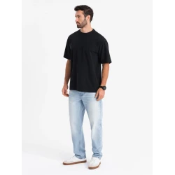 Vyriški juodos spalvos marškinėliai Doman
