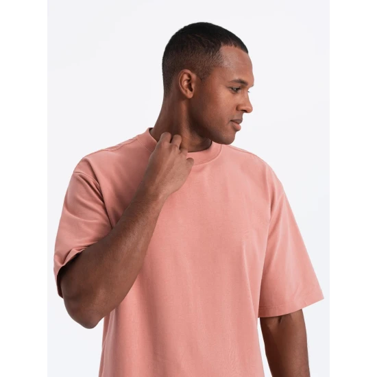 Vyriški rožinės spalvos marškinėliai Doman Marškinėliai