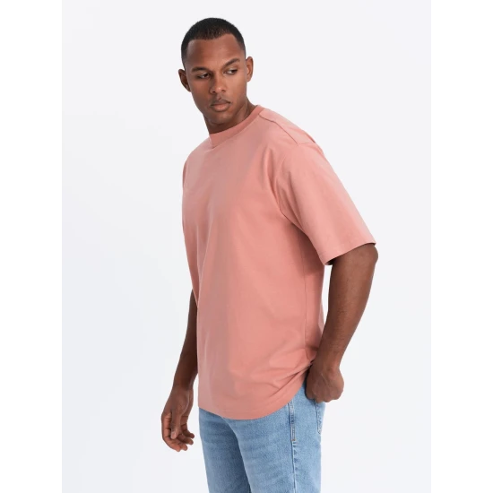 Vyriški rožinės spalvos marškinėliai Doman Marškinėliai