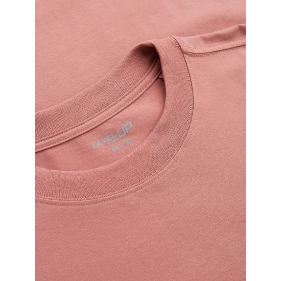 Vyriški rožinės spalvos marškinėliai Doman Marškinėliai