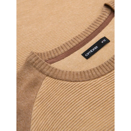 Vyriškas rudos spalvos megztinis Rox V4 OM-SWSW-0121