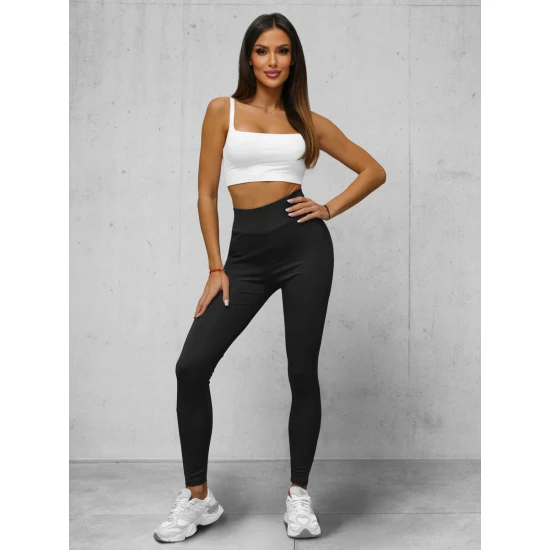 Moteriškos juodos spalvos kelnės Fix JS/35K1602/3