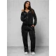 Moteriškas juodas veliūrinis komplektas Alin