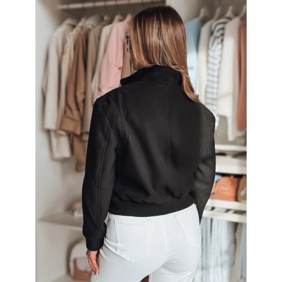 Juoda moteriška oversize bomber striukė Milina TY4791