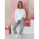 Moteriškas baltas džemperis Mia BY1372