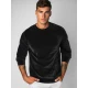 Vyriškas velūrinis  juodos spalvos džemperis Drain JS/8B1166/3