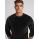 Vyriškas velūrinis  juodos spalvos džemperis Drain JS/8B1166/3