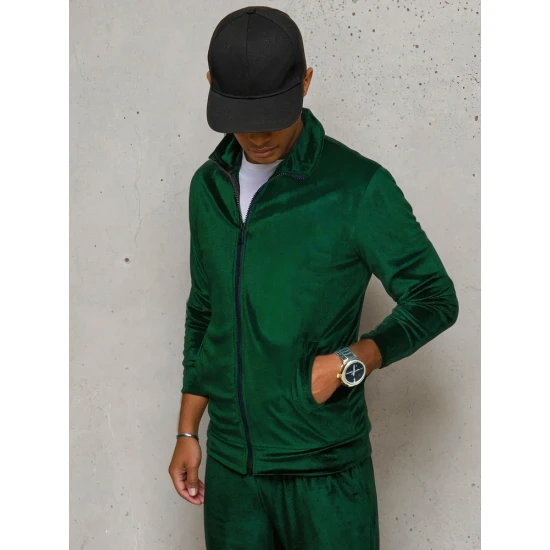 Vyriškas žalias veliūrinis džemperis Onil BX5536