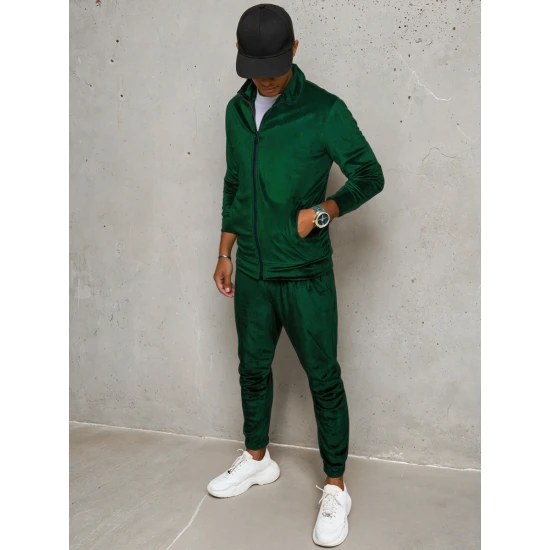 Vyriškas žalias veliūrinis džemperis Onil BX5536