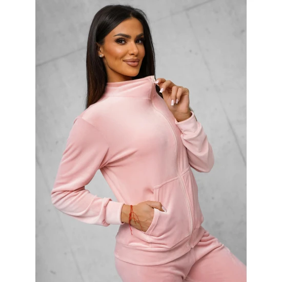 Moteriškas rožinis veliūrinis komplektas Rosita JS/35C1610/20