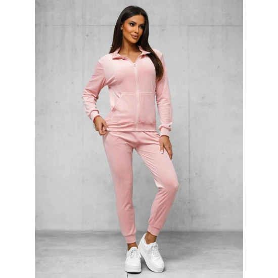 Moteriškas rožinis veliūrinis komplektas Rosita JS/35C1610/20