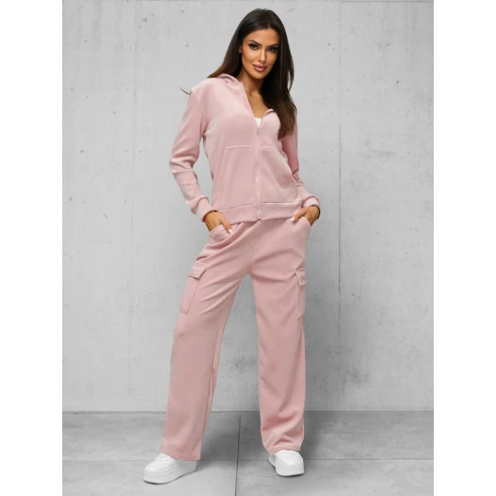 Moteriškas rožinis veliūrinis komplektas Alin JS/35C1613/20