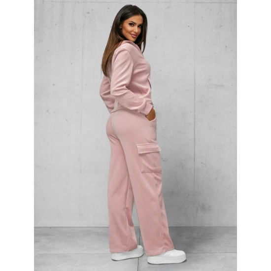 Moteriškas rožinis veliūrinis komplektas Alin JS/35C1613/20