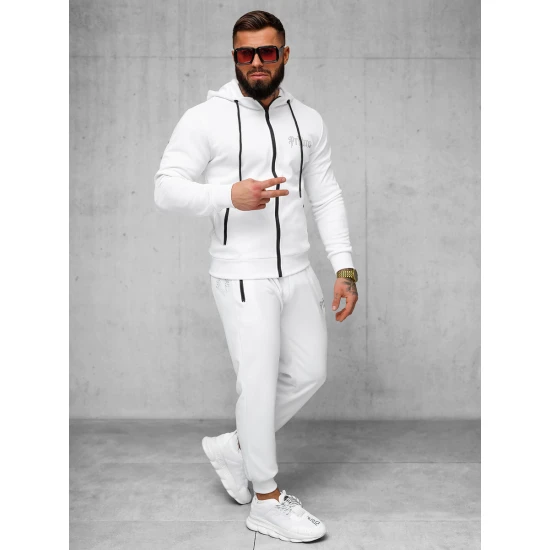 Vyriškas baltos spalvos  laisvalaikio kostiumas Matin
